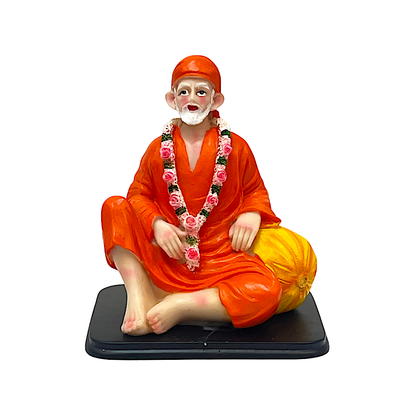 Lord Sai Baba sitting  5 inch  807522041142