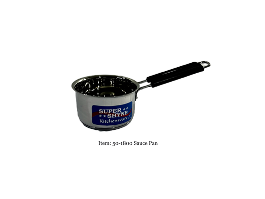Sauce pan stainless steel heavy bottom dia  (MOQ=ea)