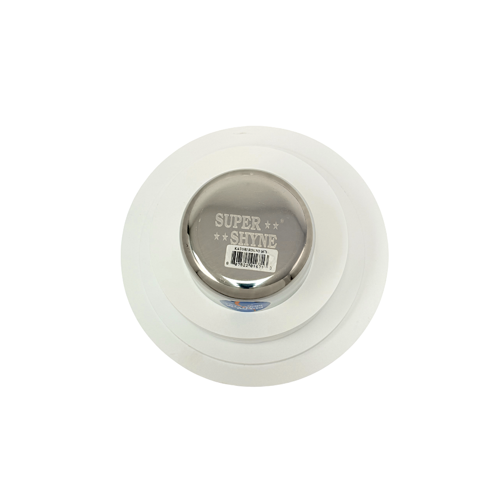 Bowl Steel med W 4" H 2"    (MOQ=dz)