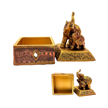 Elephant on secret box for surprise gifts 4.5" (MOQ=ea)