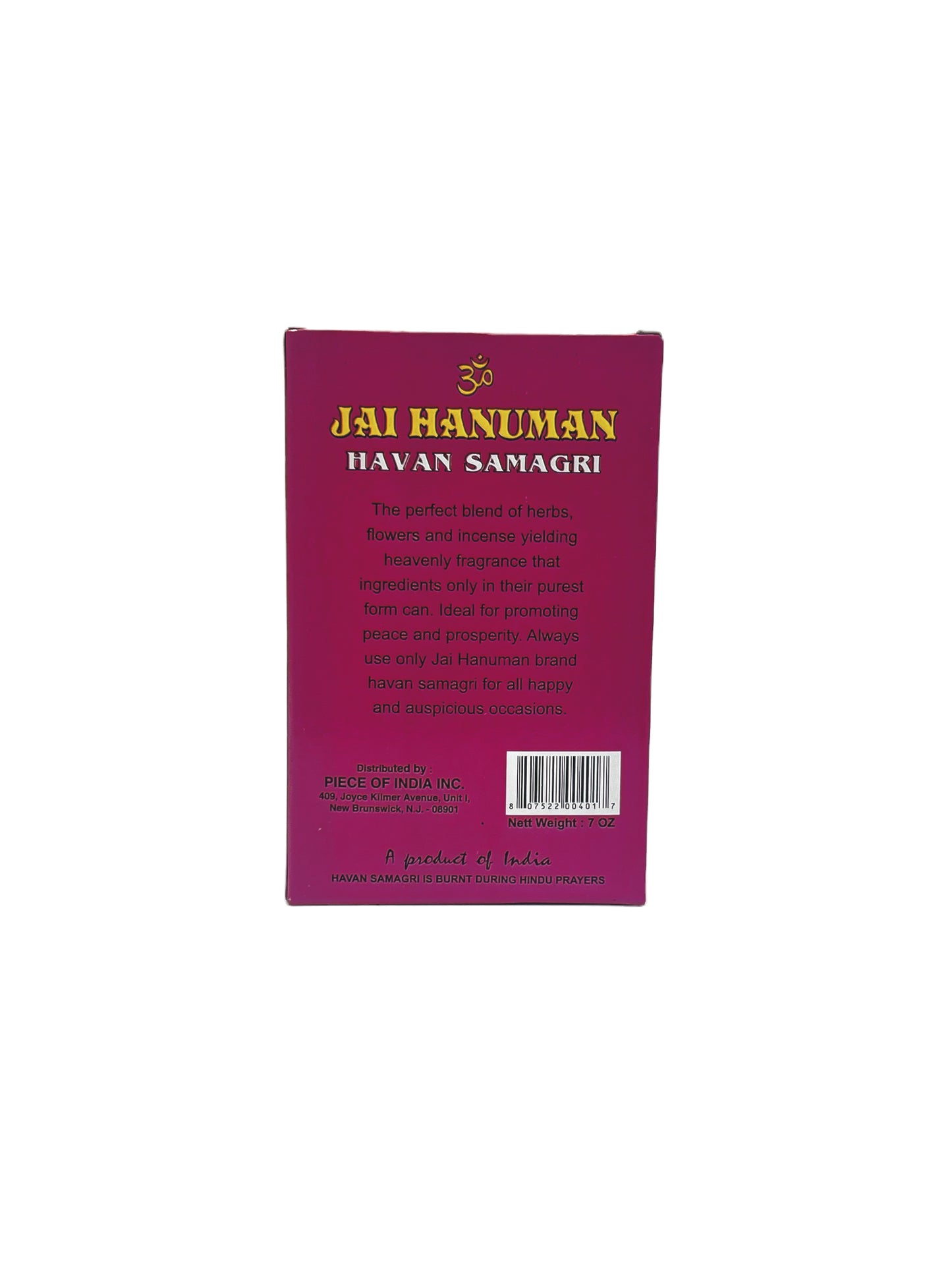 Jai Hanuma Havan Samagri 100g (3.5oz) small  price per dz (MOQ=dz)