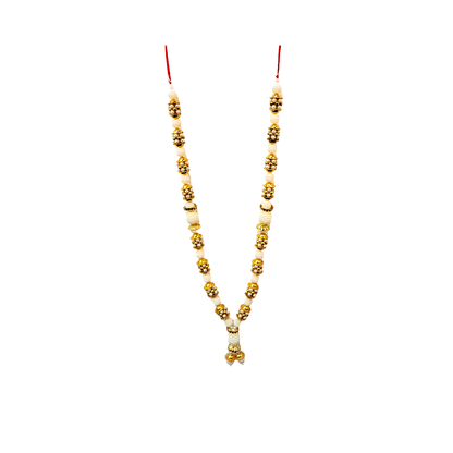 Garland 24 inches with Pearls and Gold disco stops   (MOQ=dz)