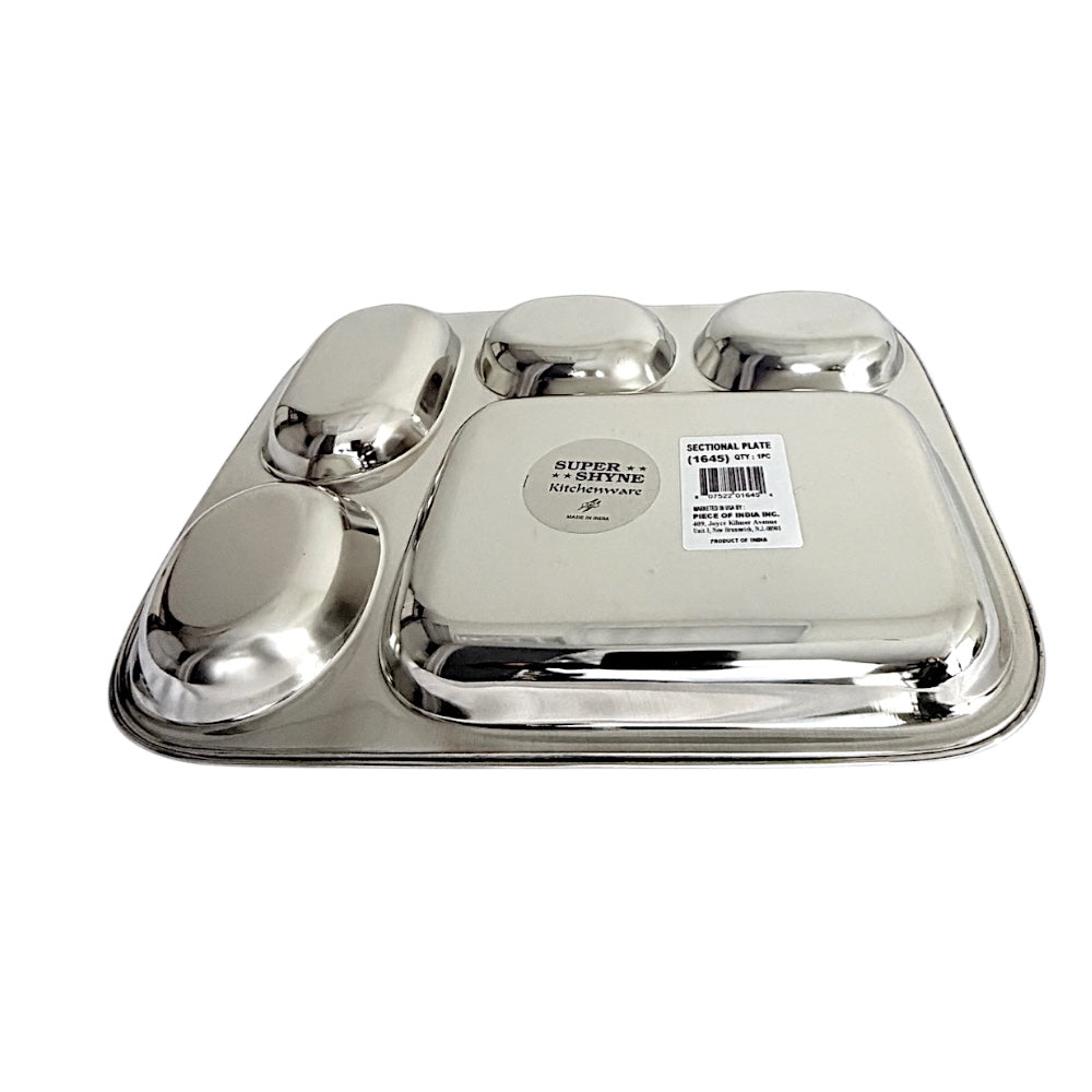 Lunch Tray L:13" W:10.5" 5 sectional   (MOQ=ea)