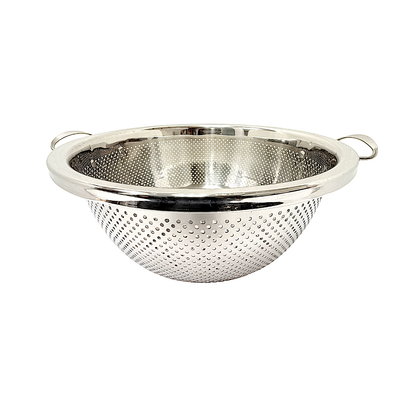 Colander steel, flat bottom (MOQ=10pc)