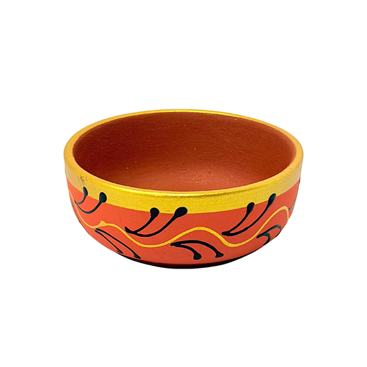 Clay bowl 3520 assorted colors. Color and Design may vary(MOQ=ea)