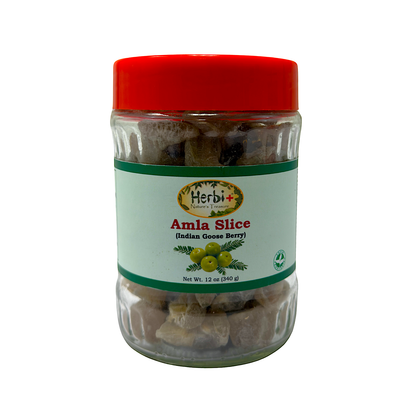 Amla Slice Glass Jar, 12 oz (340g) (MOQ=CS18)