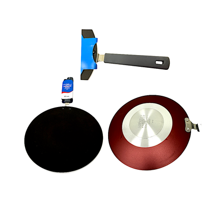 Flat Non-Stick Tawa Griddle (Comal)11"  (MOQ=ea)