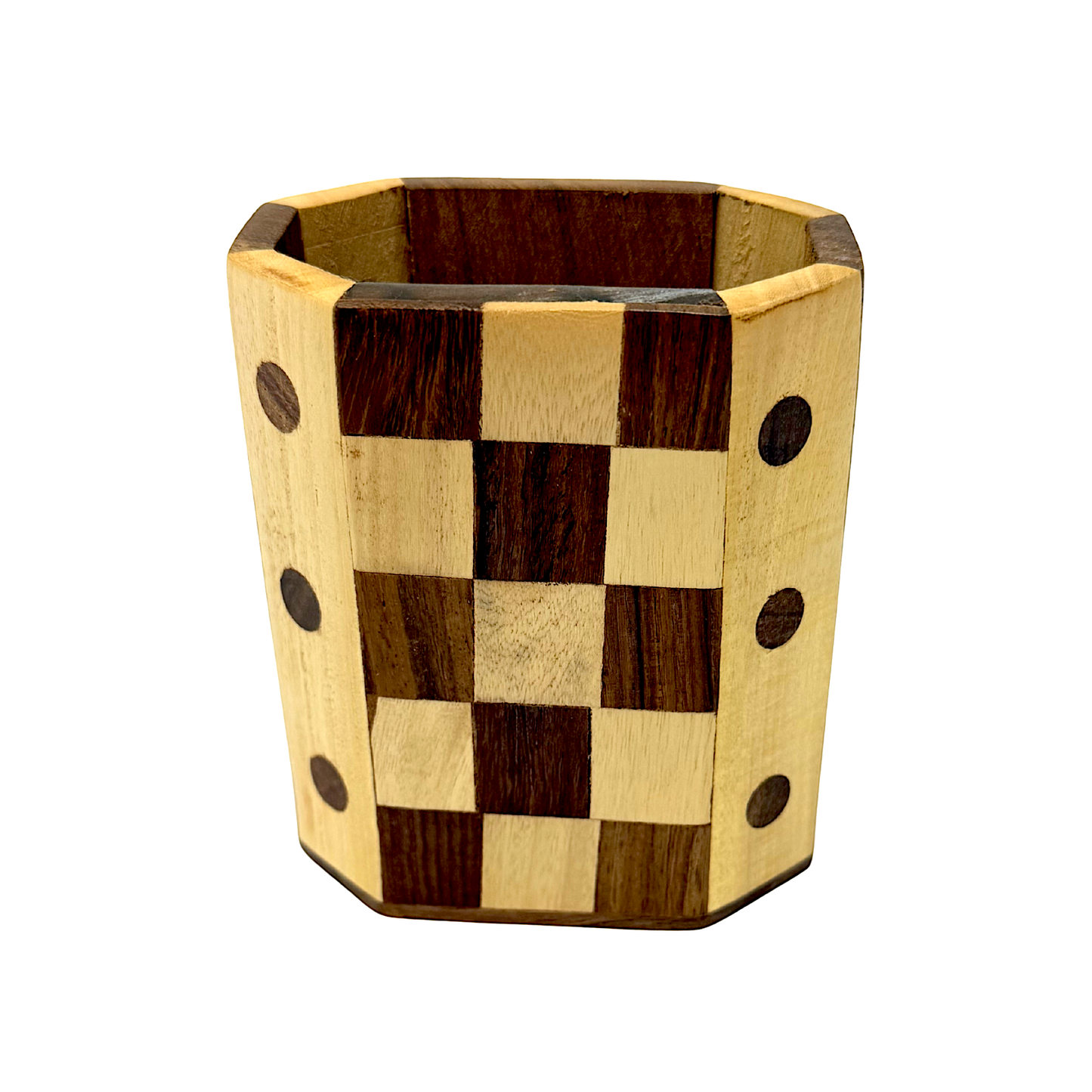 Pen holder with check design (MOQ=dz)