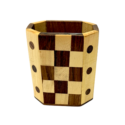 Pen holder with check design (MOQ=dz)