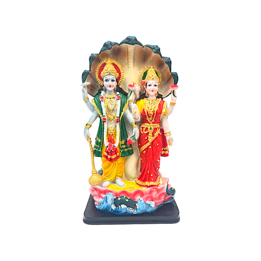 Standing Vishnu and Laxmi with Sheshnaag- 12"807522020086  (MOQ=ea)
