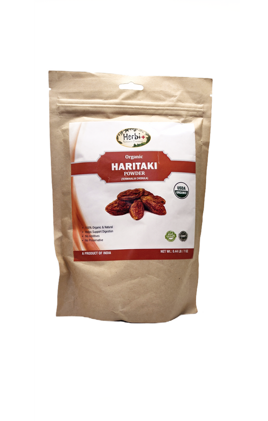 Organic Herbi Plus Haritaki Powder 200g 7oz (MOQ=dz)