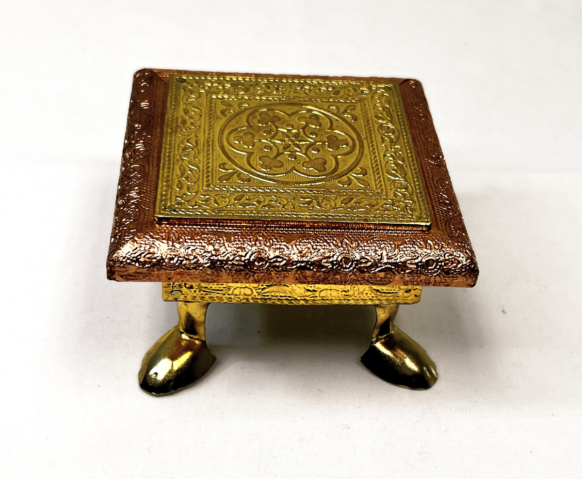 Chuki (Bajat) or pedestle 4 in*4 in brass and copper 80752250404 (MOQ=ea)