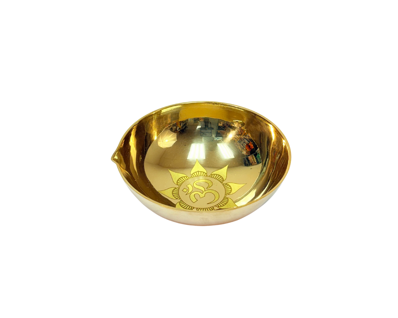 B1115 Diya Brass 4" Large (MOQ=ea)