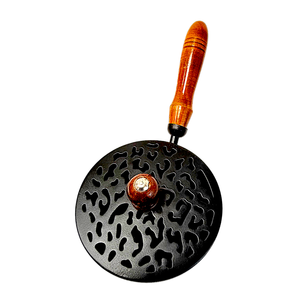 Tree of Life Iron charcoal burner with wooden handle