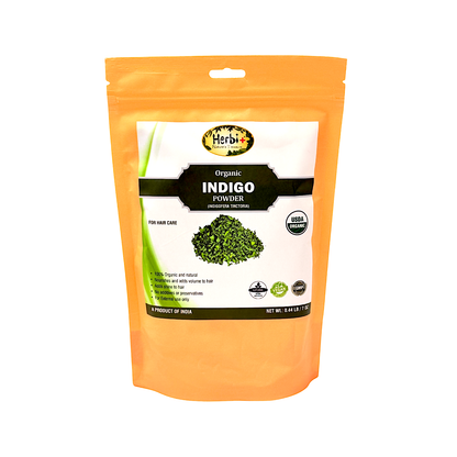 Organic Herbi Plus Indigo Powder for Hair 200g 7oz(description barcode 030580225708 (MOQ=dz)