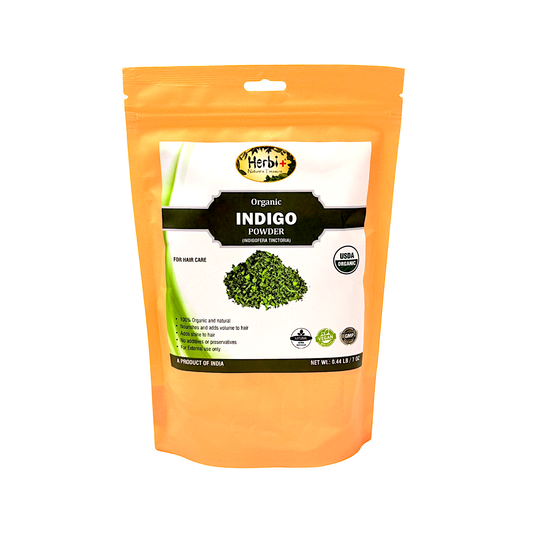 Organic Herbi Plus Indigo Powder for Hair 200g 7oz(description barcode 030580225708 (MOQ=dz)
