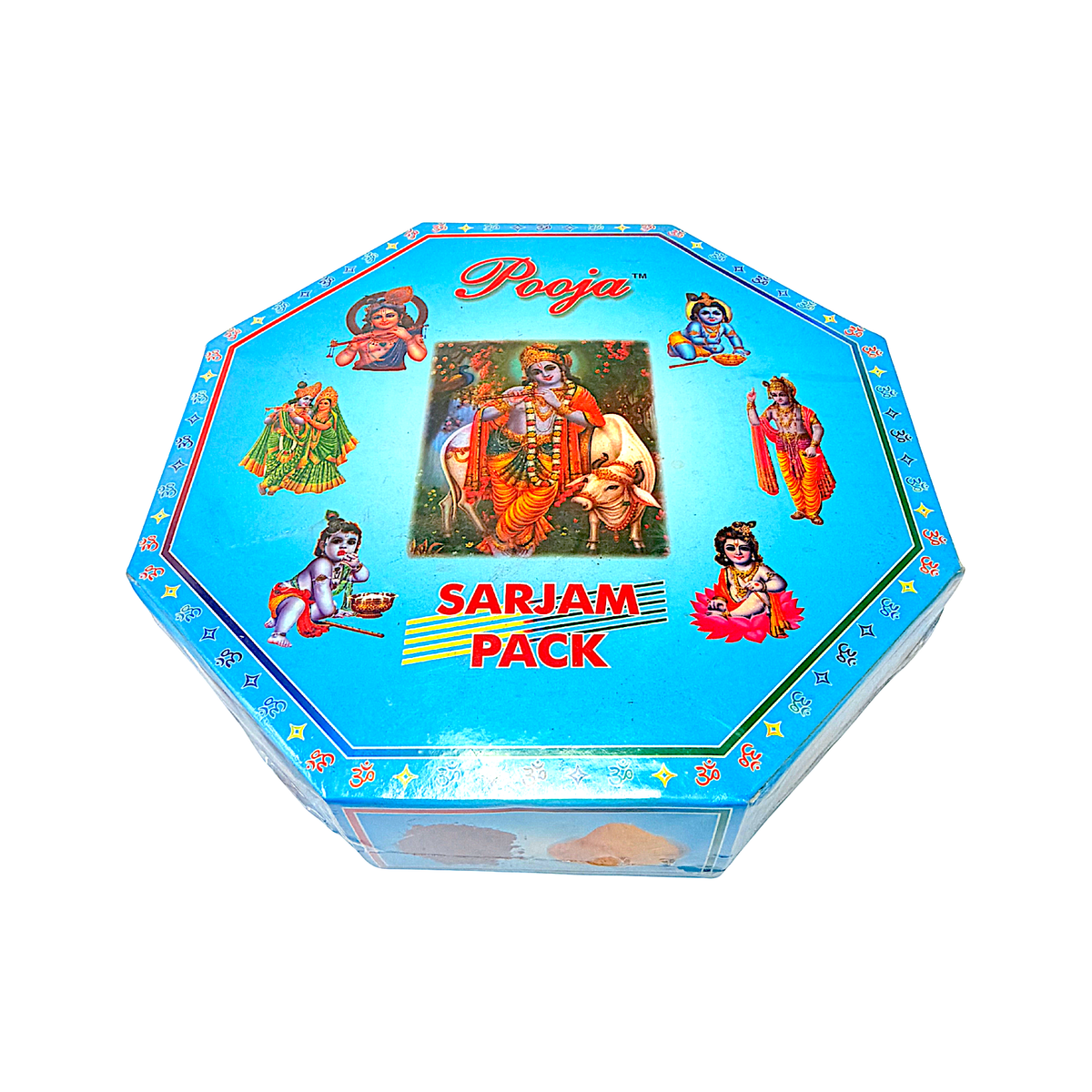 Puja sarjam pack (no ghee or Jhandi), Blue Krishna (MOQ=ea)