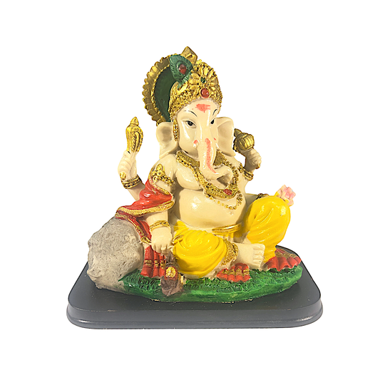 Ganesh ji leaning to one side 8.5 inch(MOQ=ea) 4640