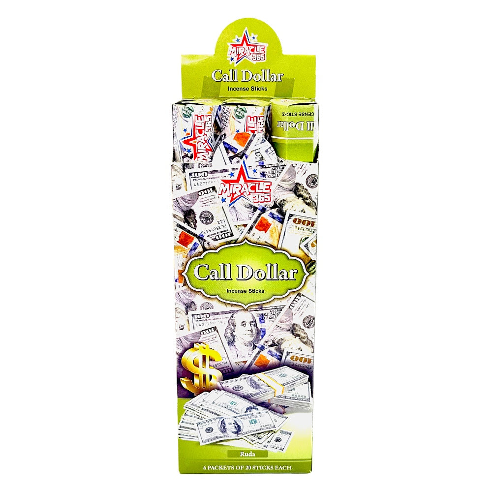 Call dollar incense sticks (6 tubes of 20 sticks each) (MOQ=10pc)