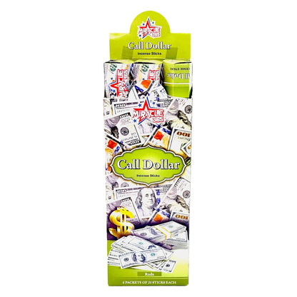 Call dollar incense sticks (6 tubes of 20 sticks each) (MOQ=10pc)