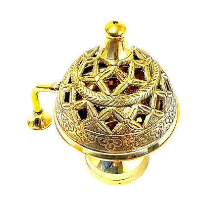 Brass globe 3 inch incense burner