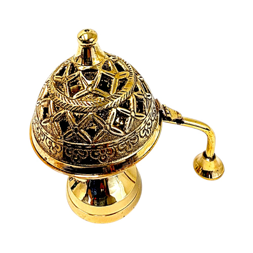Brass globe 3 inch incense burner