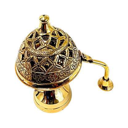 Brass globe 3 inch incense burner