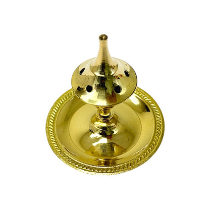 2" cone top brass incense burner (MOQ=ea)
