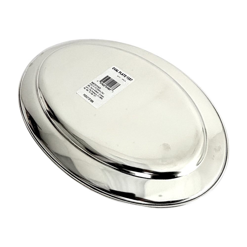 Rice Tray Steel Oval   (MOQ=ea)