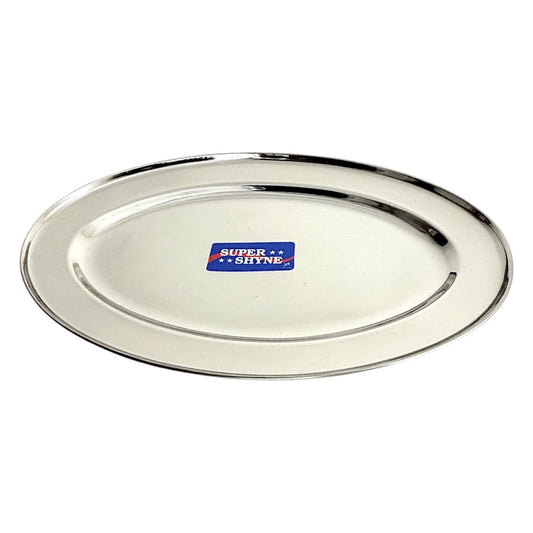 Rice Tray Steel Oval   (MOQ=ea)
