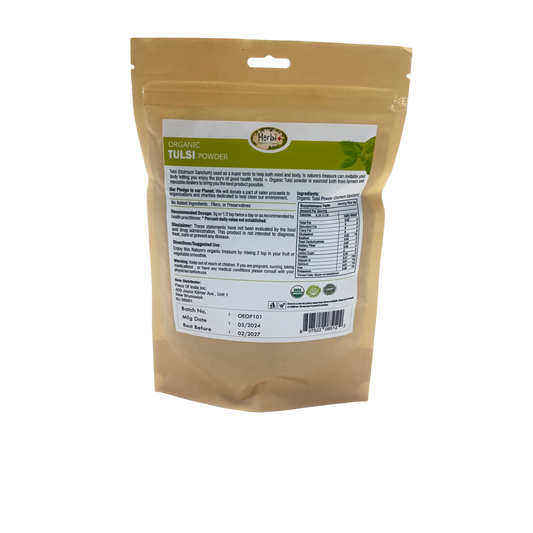 Herbi plus Organic Tulsi (Holy Basil) powder 7oz (Anti viral) (MOQ=dz)