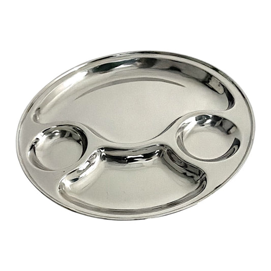 Lunch Tray round 4 sectional  (MOQ=ea)