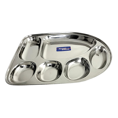 Lunch Tray U Shape 5 and 6 sectional  (MOQ=ea)