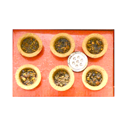 Jai Hanuman Puja incense Sambrani cups, 6pc  (MOQ=dz)