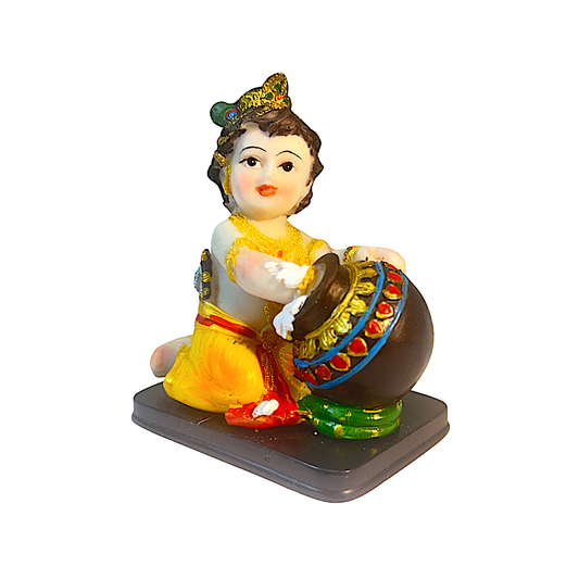 Baby Krishna stealing butter 4.25"  UPC  807522083333 (MOQ=ea)