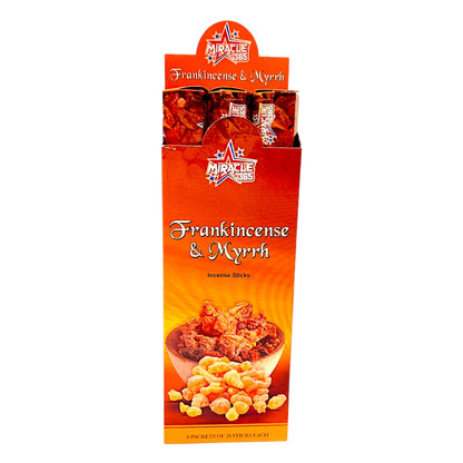 Miracle 365 Frankincense and Myrrh incense (6 tubes of 20 sticks) (MOQ=10pc)