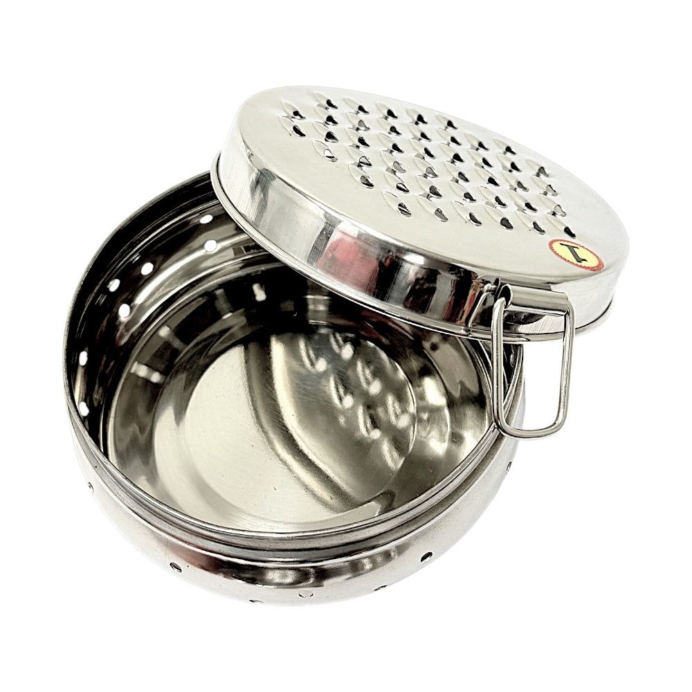 Container 2 in 1 leaf storage and grater size 1, 4.5 Inch (MOQ=ea)