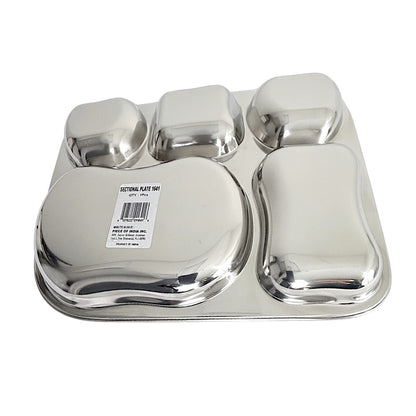 Lunch Tray 5 sectional L:13" W:10.5"   (MOQ=ea)