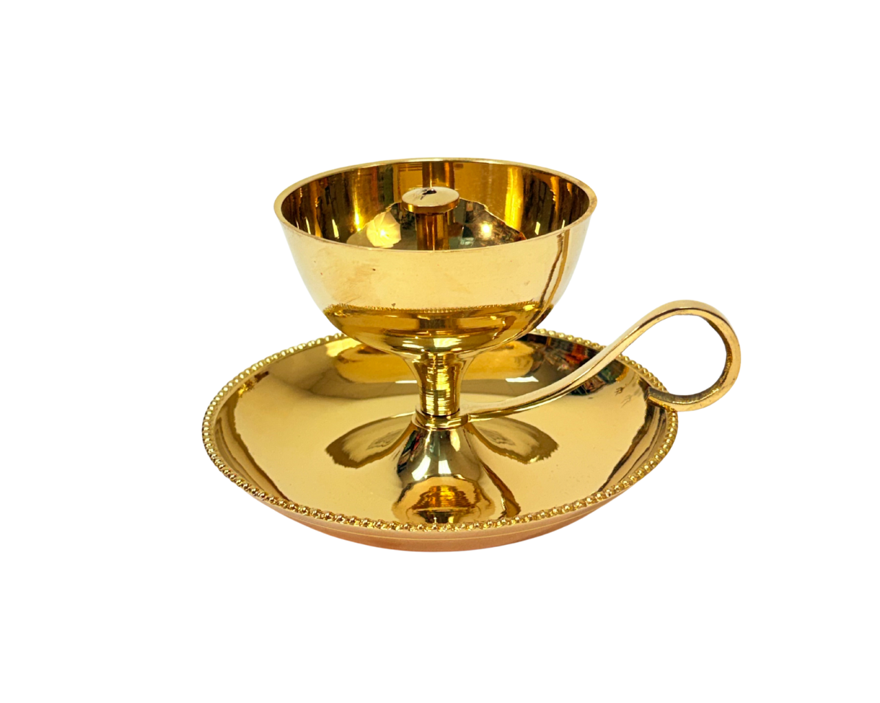 Item B1107 sampat diya (lamp) 4" with handle (MOQ=ea)