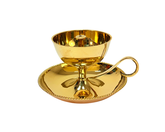 Item B1107 sampat diya (lamp) 4" with handle (MOQ=ea)