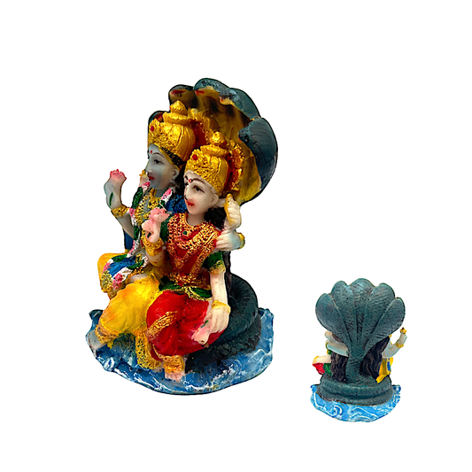 Vishnu and Laxmi 4 inch  8377 (MOQ=ea)