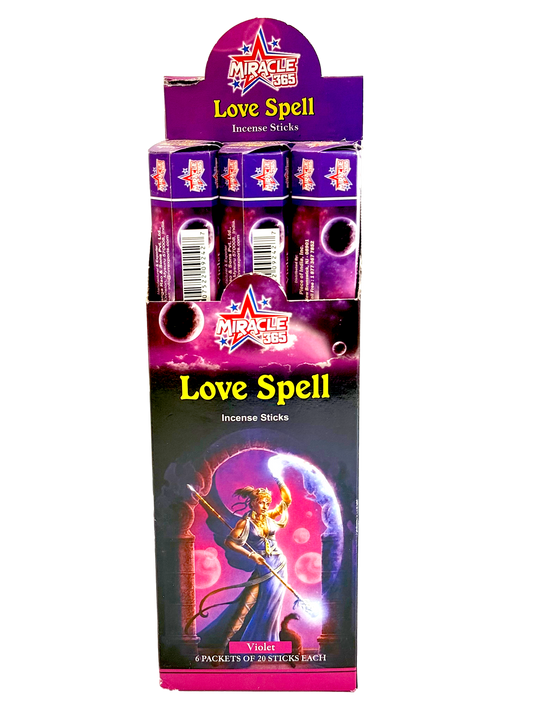 Miracle 365 brand love Spell (20 incense sticks*6)*10 (MOQ=10 pc)