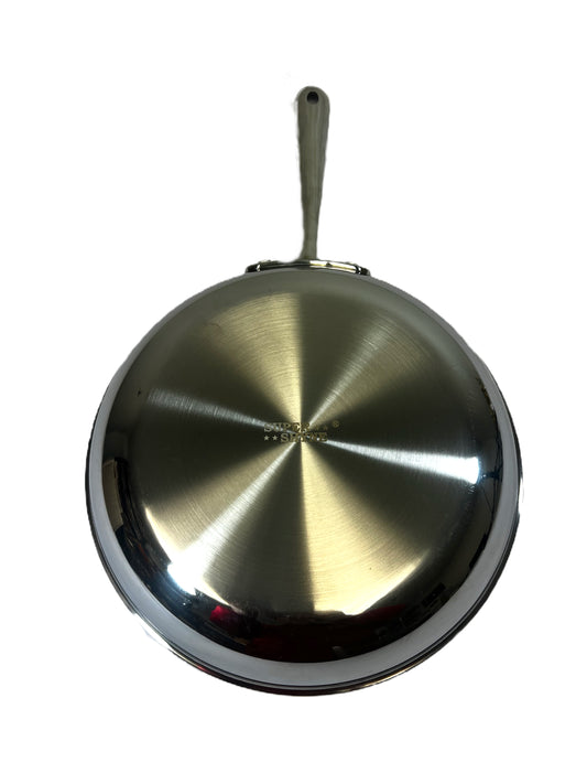 Fry Pan  3 Ply 18/8 Stainless 2.4 qts steel works on all cooking surfaces  (MOQ=ea)