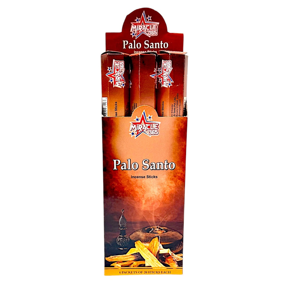 Miracle 365 Palo Santo incense (6 tubes of 20 sticks) (MOQ=10pc)