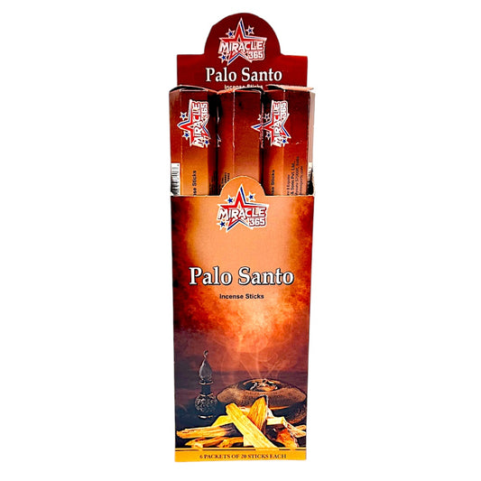 Miracle 365 Palo Santo incense (6 tubes of 20 sticks) (MOQ=10pc)