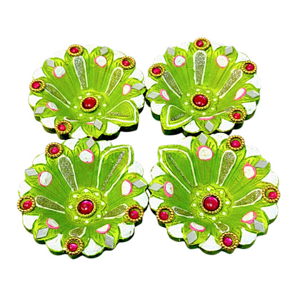4 Pc Deco Diya Shk Pkt (Full Ek Vat) (MOQ=36 pc)