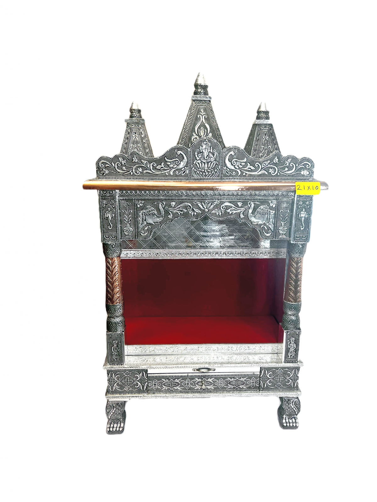 Mandir oxidized 21" by 10" deep 80752242110 (MOQ=ea)