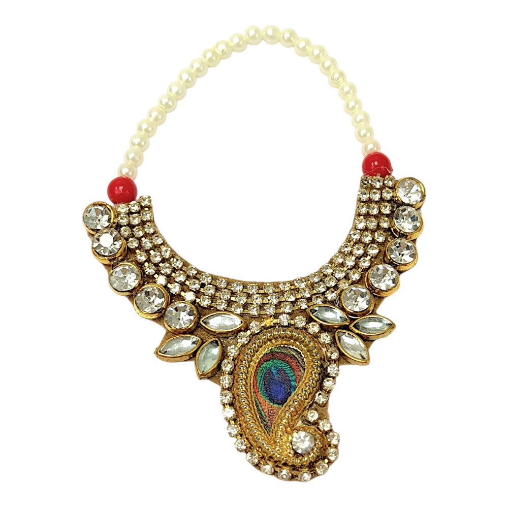 Garland for Devi/Devta with jewels, 3" inches