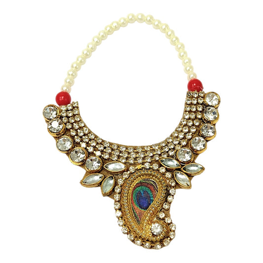 Garland for Devi/Devta with jewels, 3" inches