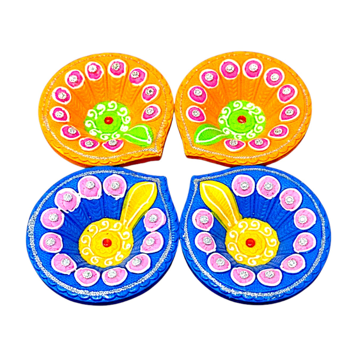 4 pc Deco Morpich, Diya Shk Pkt (MOQ=36pc)